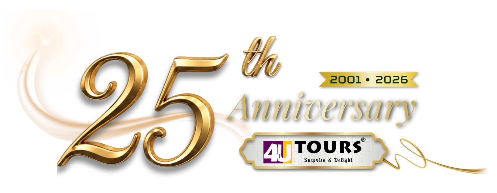 25th Anniversary · 2001 đến 2026 · 4U Tours